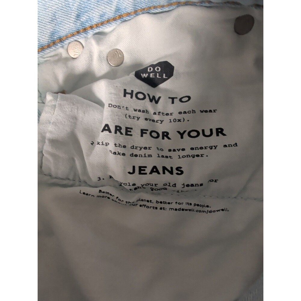 Madewell The Perfect Vintage Jean in Ellicott Wash Light Wash Blue Women's Sz 26 - Picture 9 of 12